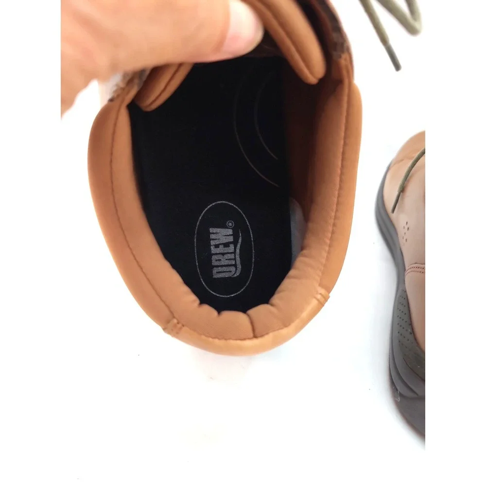 Drew Tulip Womens Leather Casual Diabetic Orthopedic Shoes Size 9.5 W Brown